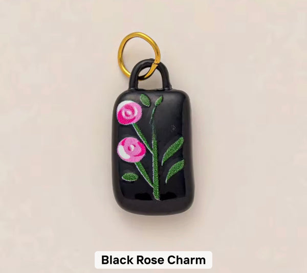 Black Rose Charm