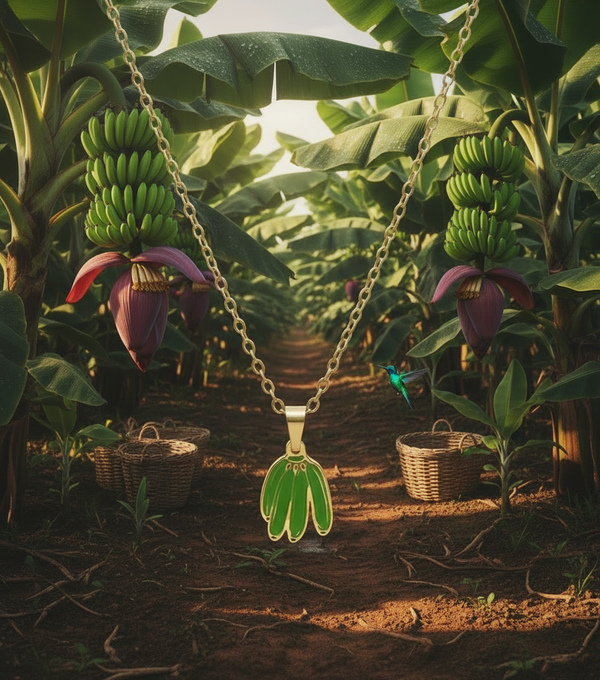 Mini racimo verde y oro