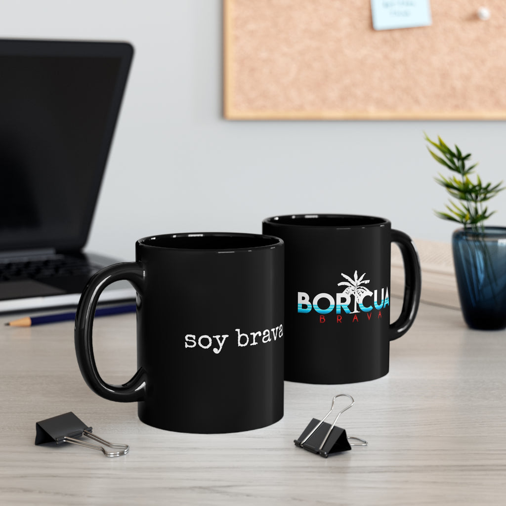 11oz Black Mug soy brava