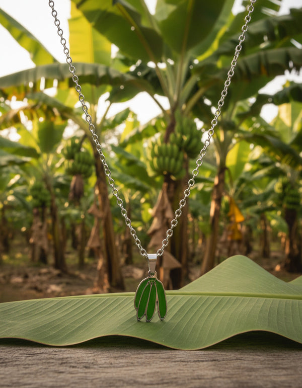 Mini Racimo plátanos Verdes plata