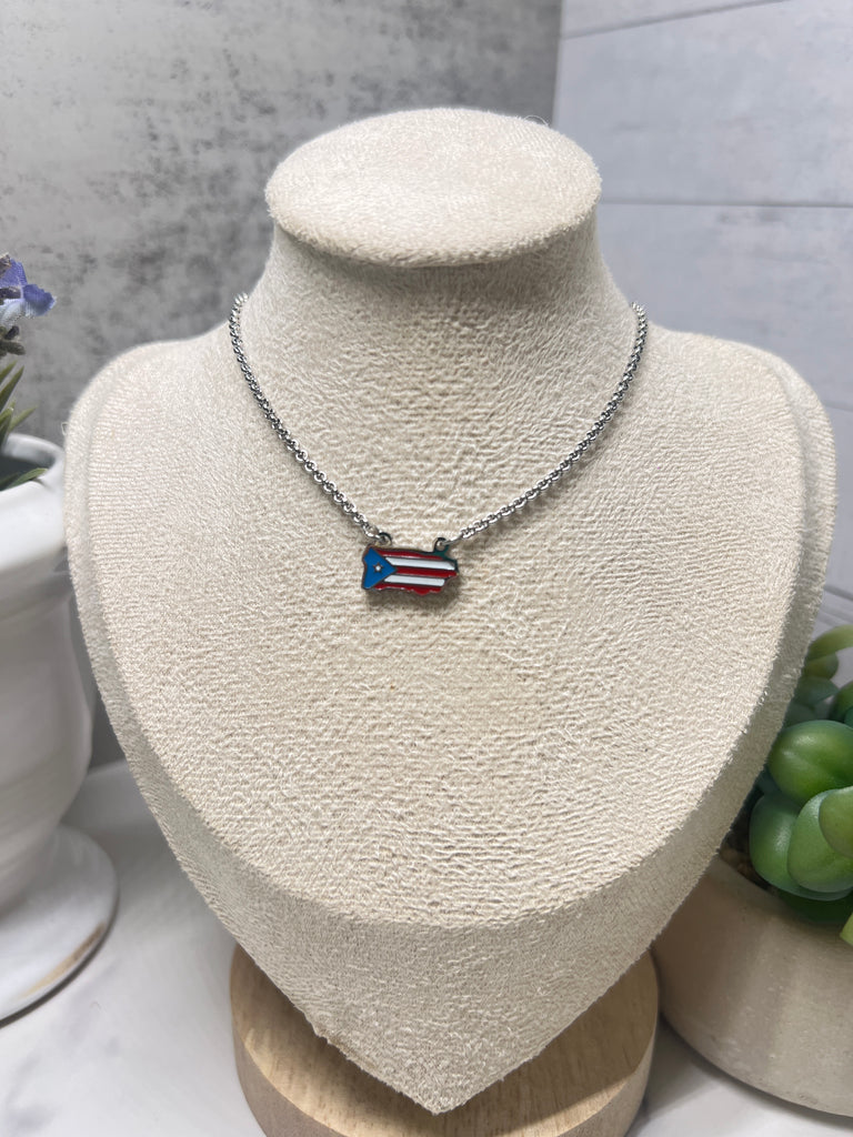 Mini Bandera necklace silver