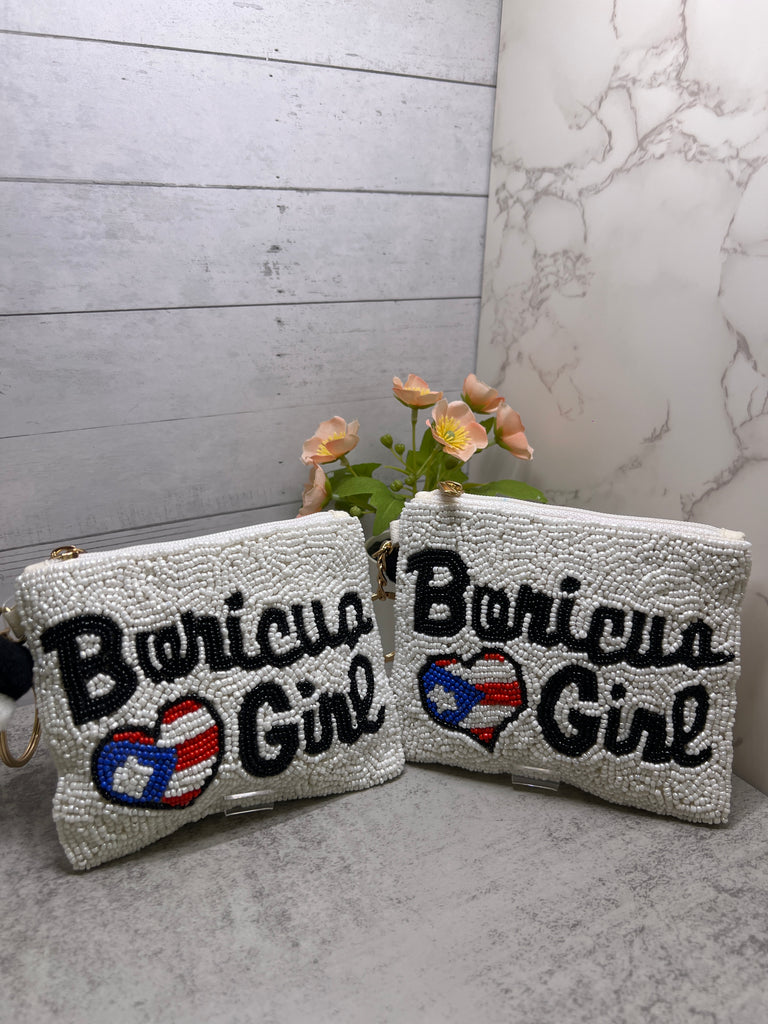 Boricua girl mini clutch