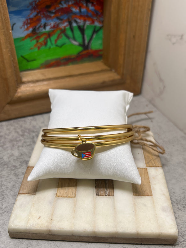 Mi Cafecito Bangle set gold