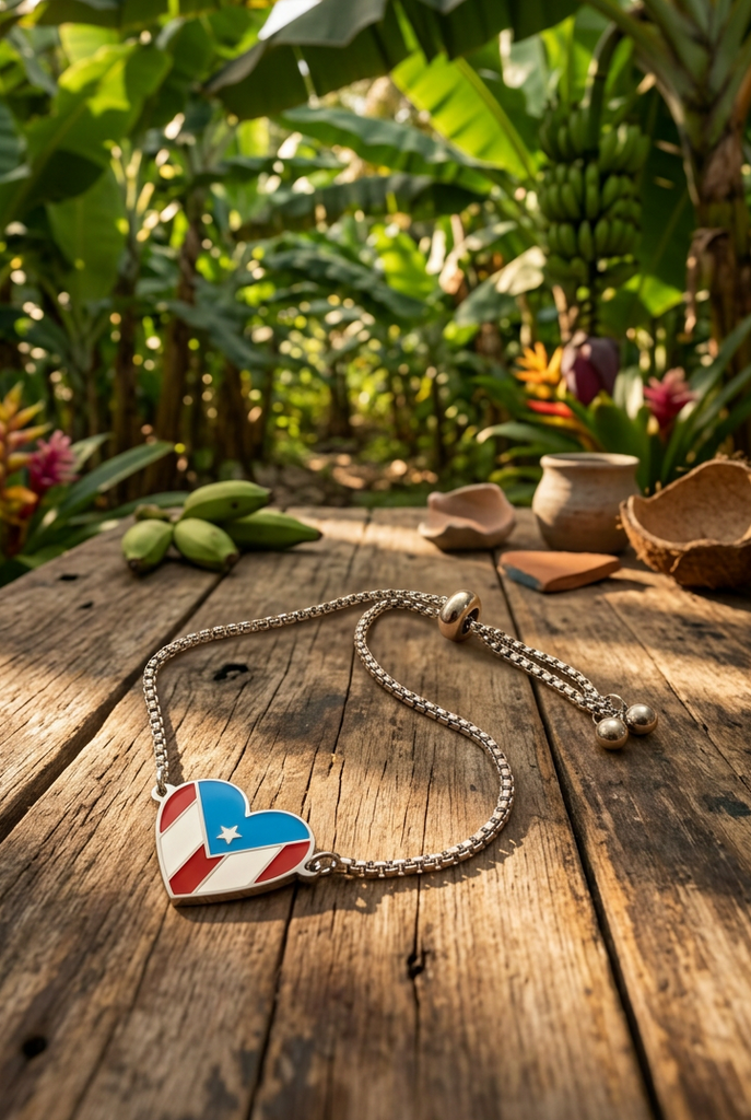 Corazon Bandera Color Silver pulsera