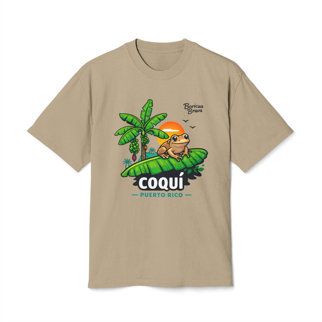 Coqui Puerto Rico T‑Shirt — Tropical Coquí Frog Design