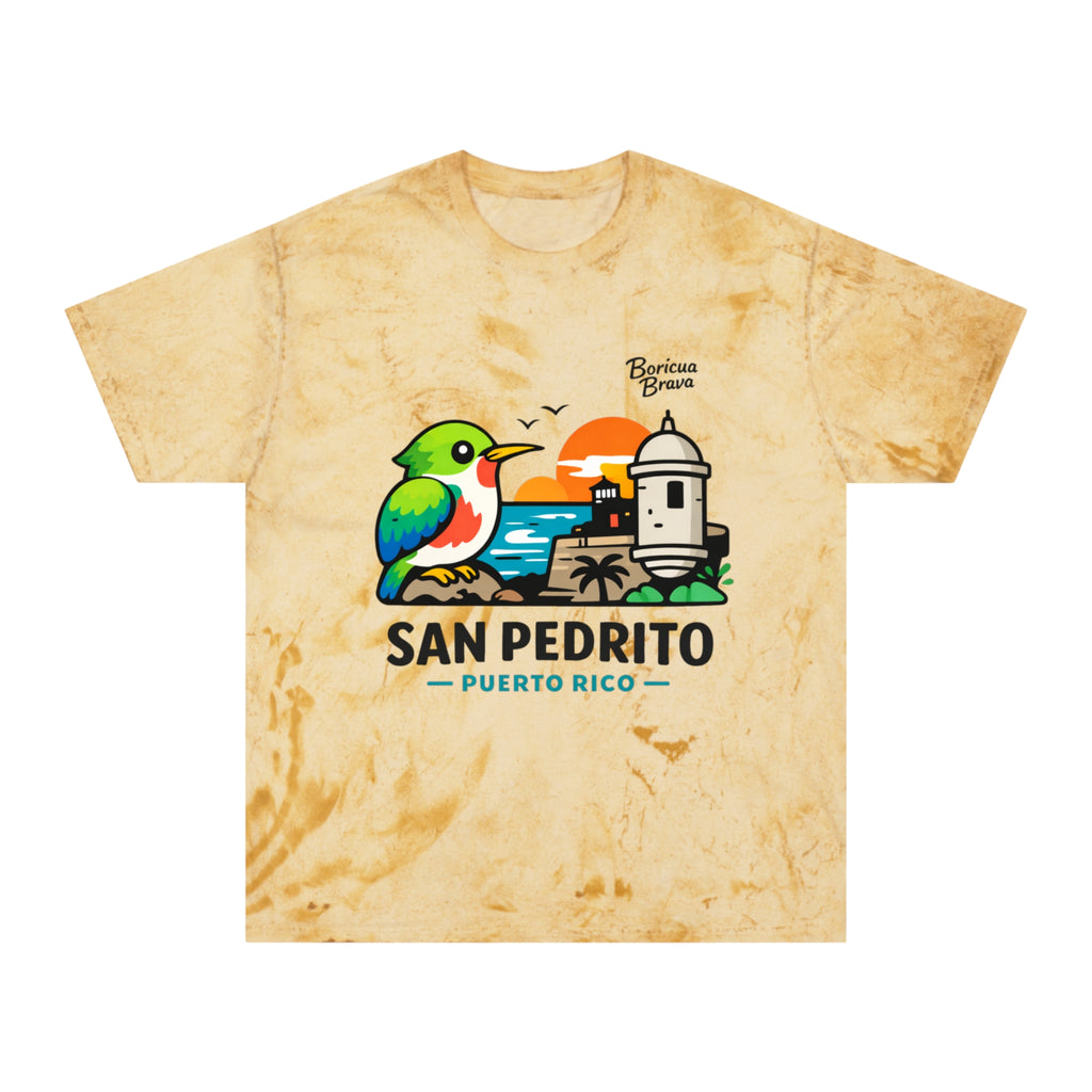 San Pedrito Puerto Rico T-Shirt — Colorful Borinquen Bird & Lighthouse Tee