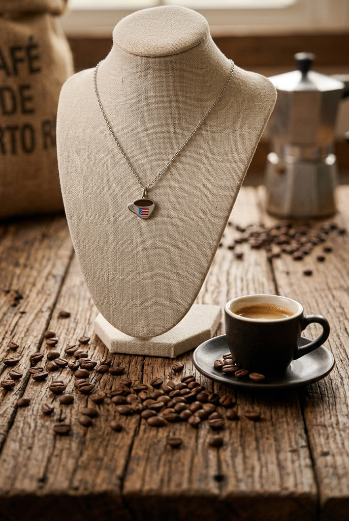 Mi cafecito neckless silver