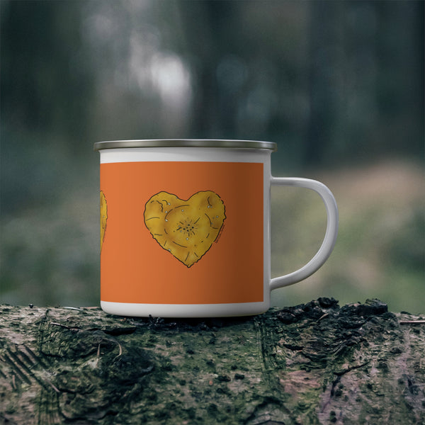 Enamel Camping Mug corazon toston