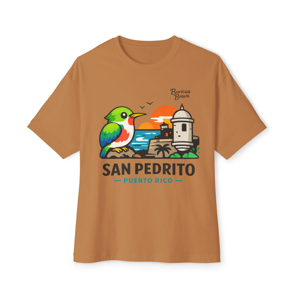 San Pedrito Puerto Rico Tee — Boricua Bird Sunset Graphic T-Shirt