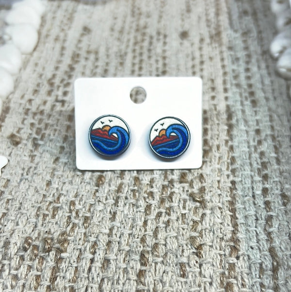 Ocean waves stud