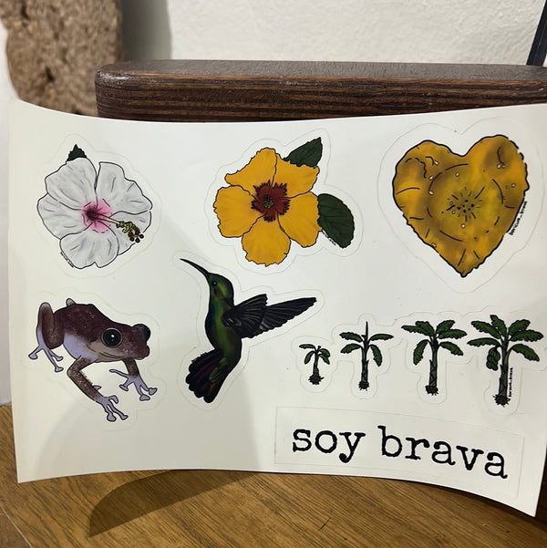 Sticker Collection Soy Brava 7pc