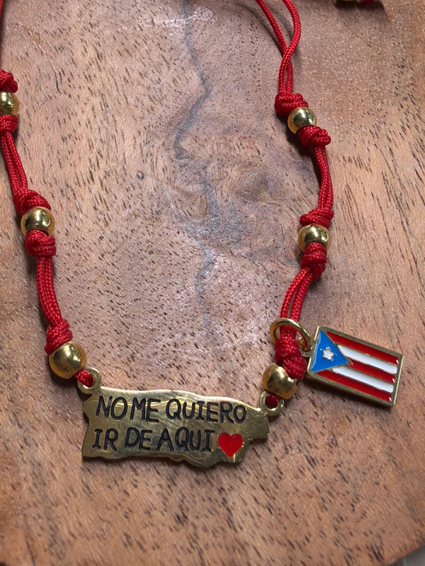 No me quiero ir de aquí pulsera