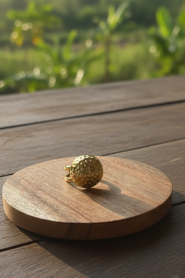 Full Moon Gold ring