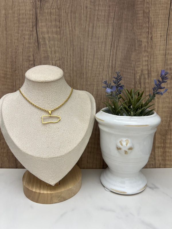 Puerto Rico Line Neckless