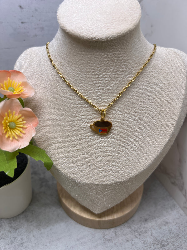 Mi Cafecito neckless gold