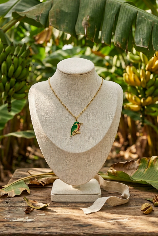 San Pedrito -  18"Collar Ajustable de Acero Inoxidable con Cuenta Decorativa