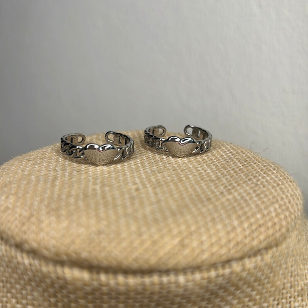 My silver heart ring