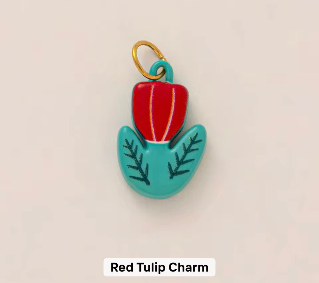 Red Tulip Charm