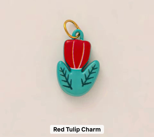 Red Tulip Charm