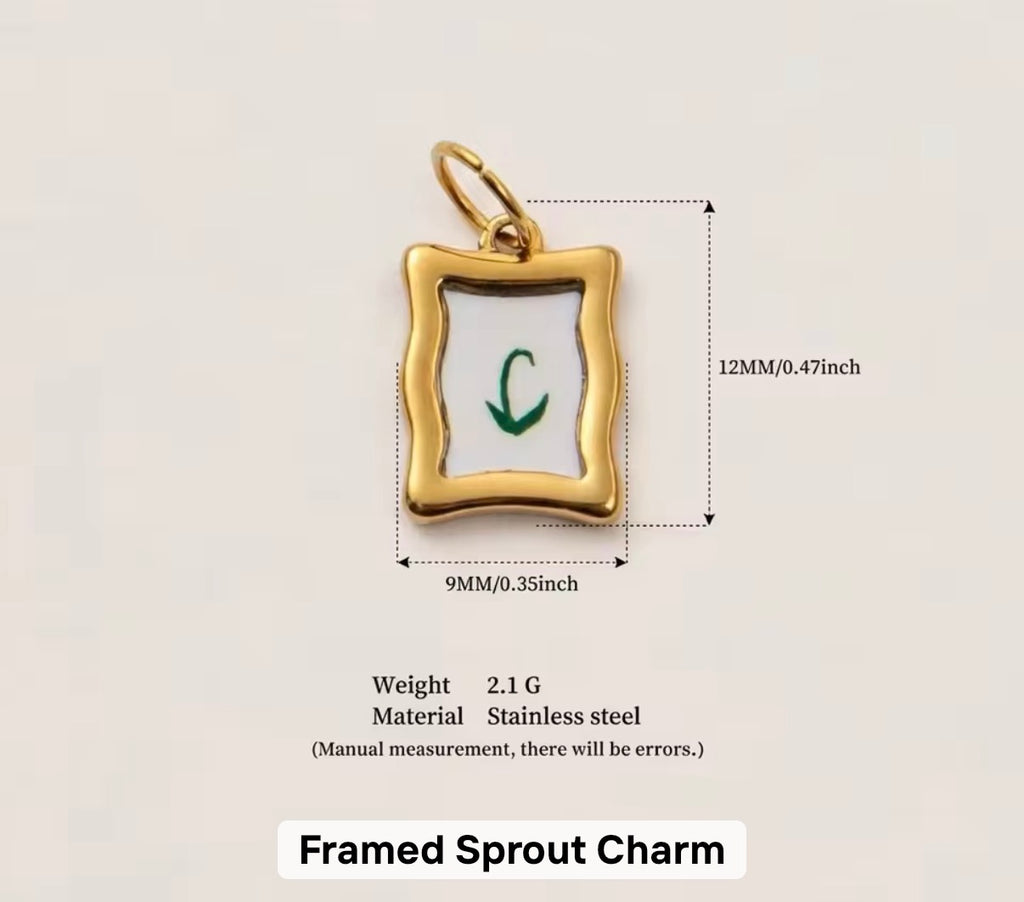 Frame sprout charm