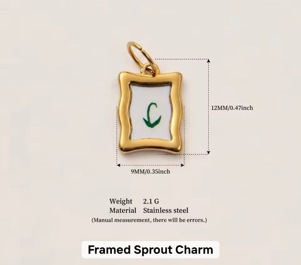 Frame sprout charm