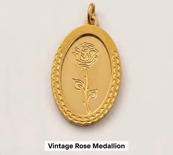 Vintage Rose medallon