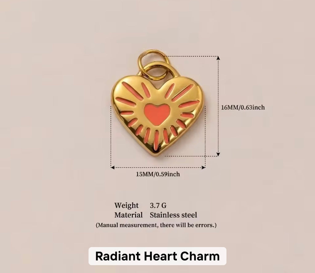 Radiant Heart charm