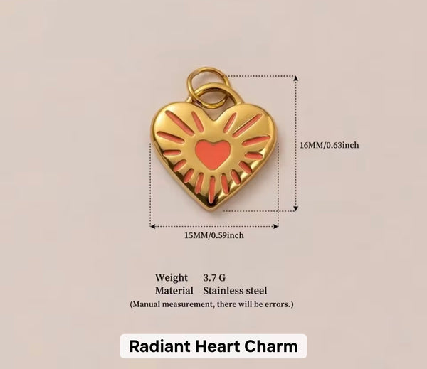 Radiant Heart charm
