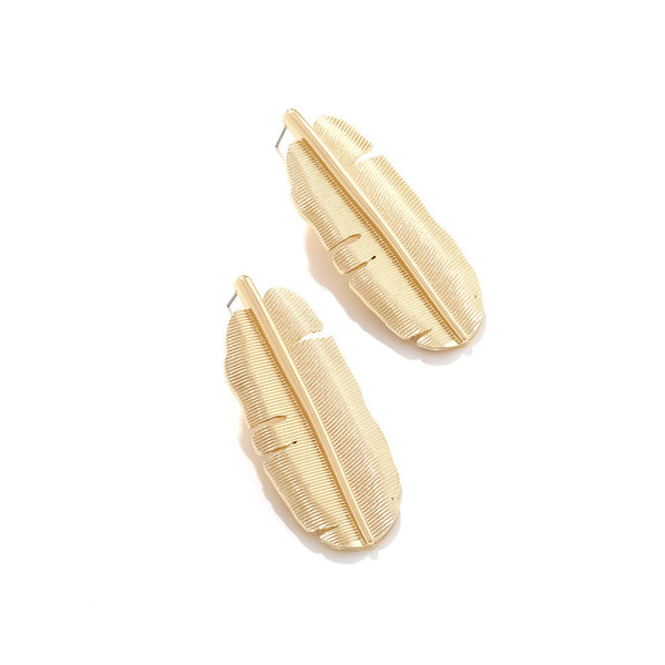 Hoja de plátano earrings