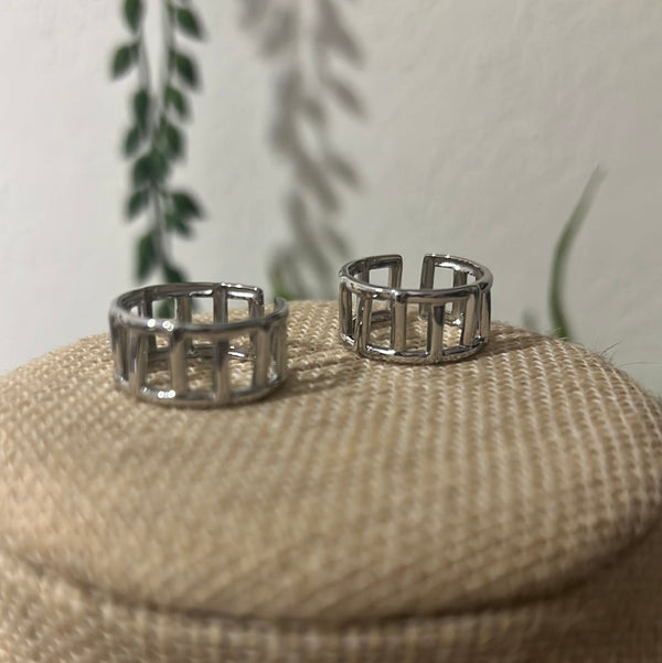 Lines Ring silver