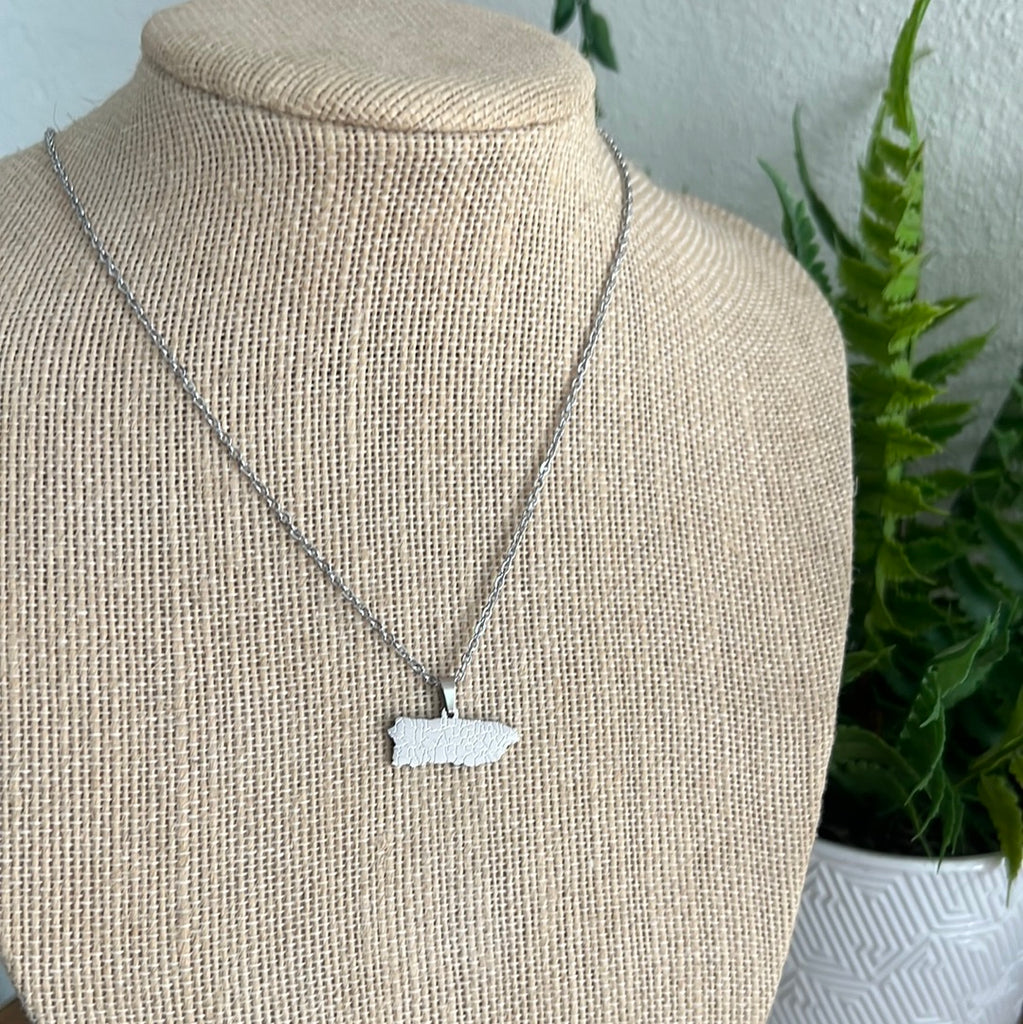 78 Pueblos plateado neckless