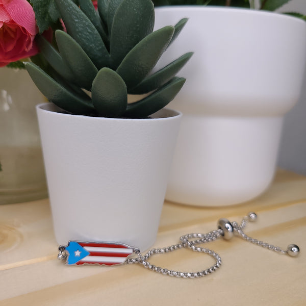 Pulsera Bandera de Mi Patria silver