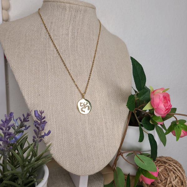 Cadena Coquí Taíno Dorado