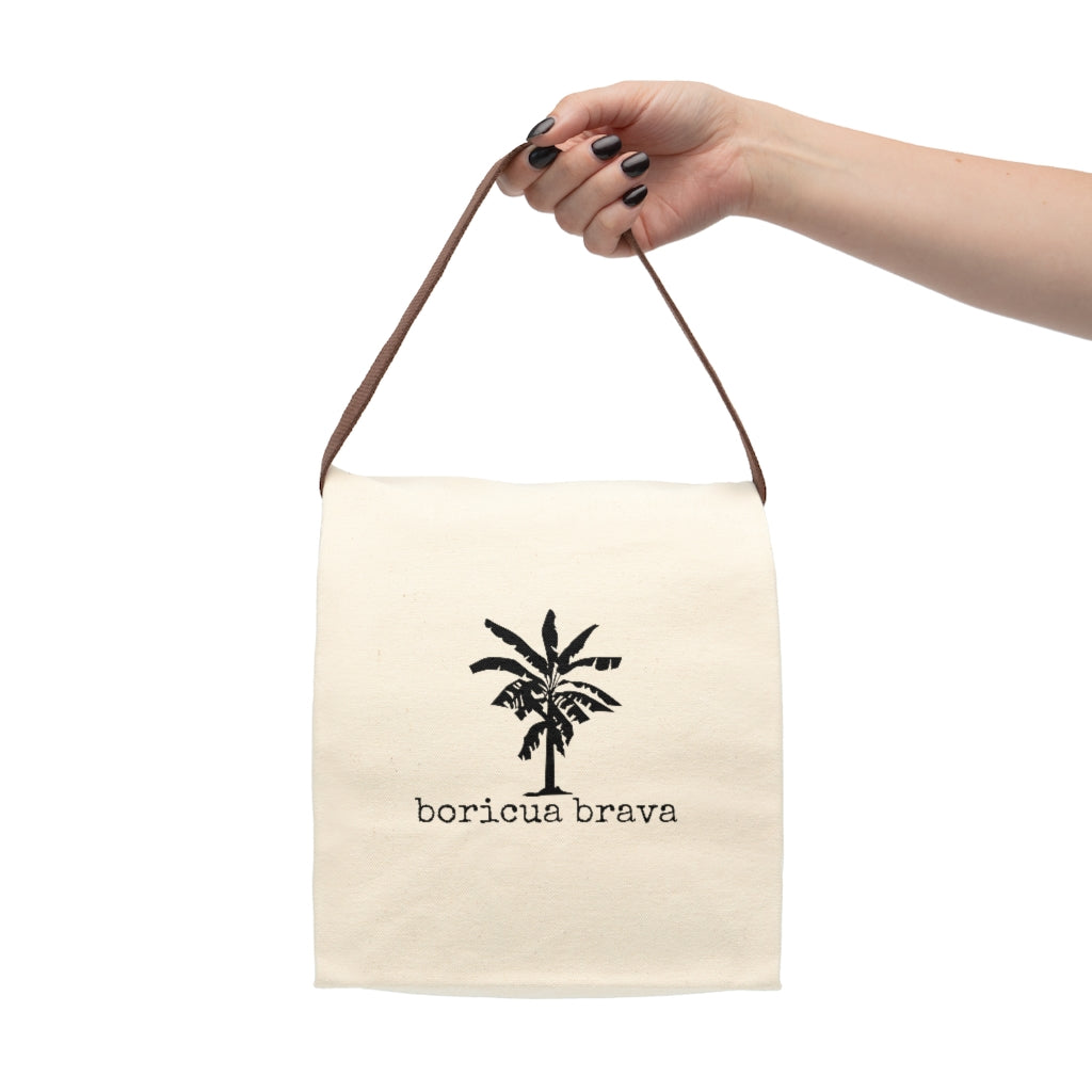 Canvas Lunch Bag With Strap – Boricua Brava