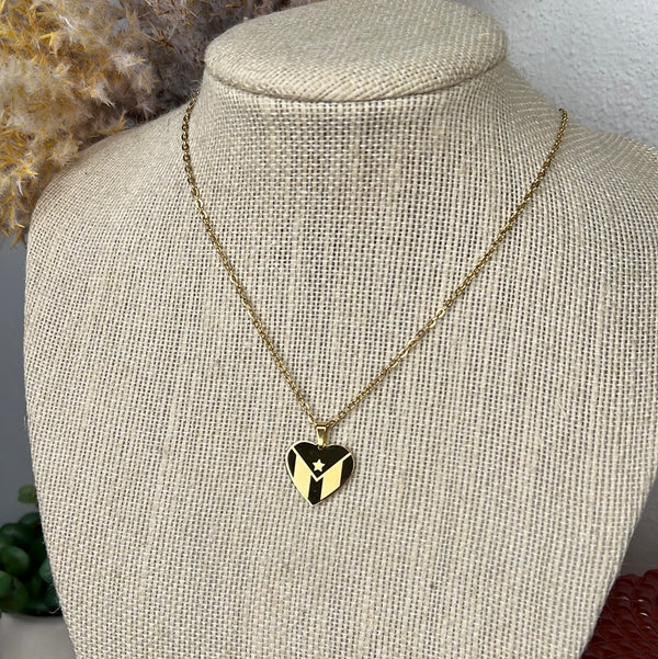 Bandera Dorada Corazón