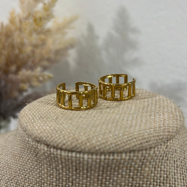Gold Lines Ring